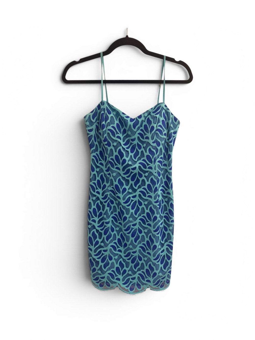 Lilly Pulitzer Teal Lace Mini Dress